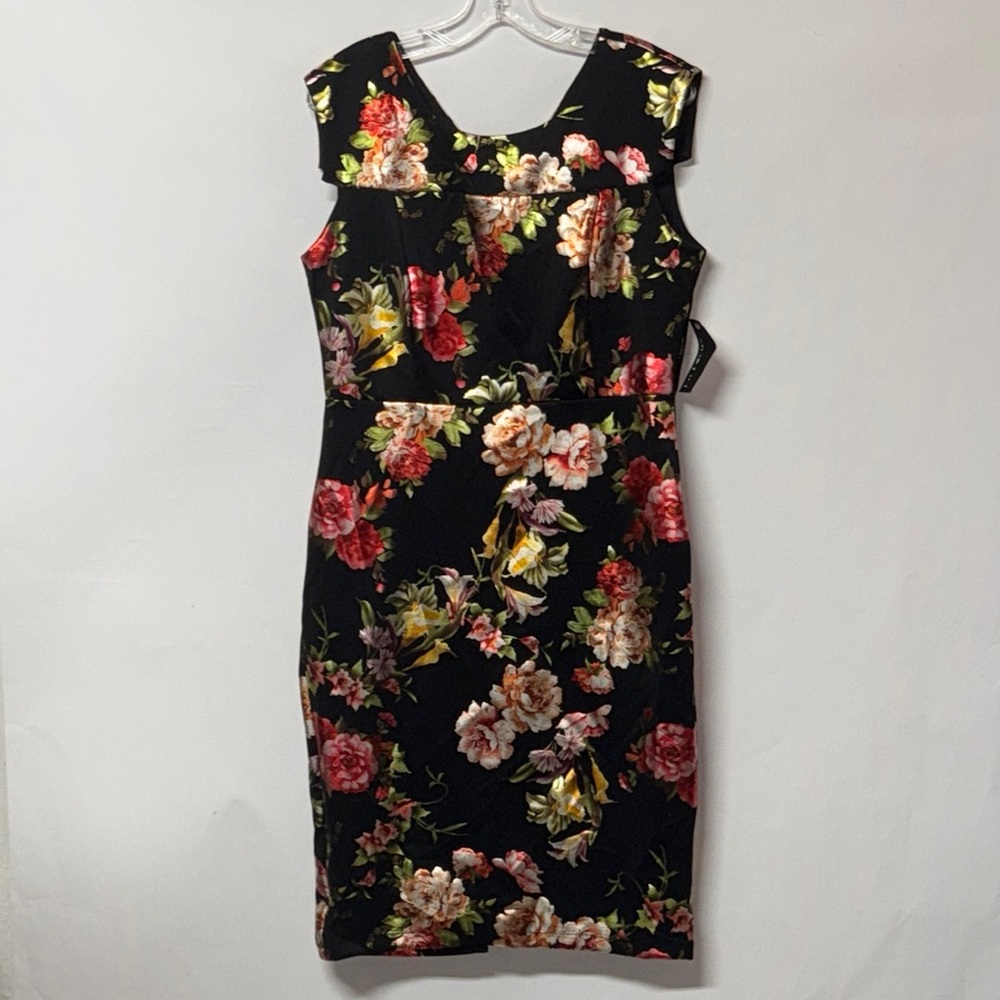 En Focus Studio‎ Floral Sleeveless Dress 14 NWT